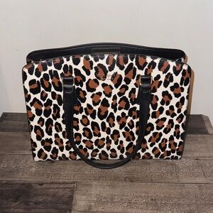 Kate Spade Leopard Print Tote Bag - Black and Brown